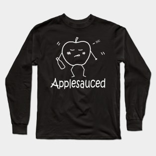 Applesauced White Long Sleeve T-Shirt